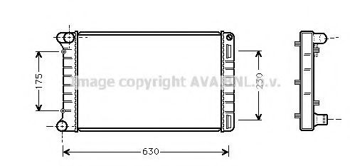 Imagine Radiator, racire motor AVA QUALITY COOLING FTA2210