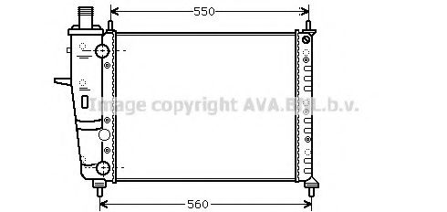 Imagine Radiator, racire motor AVA QUALITY COOLING FTA2233