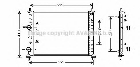 Imagine Radiator, racire motor AVA QUALITY COOLING FTA2249