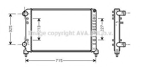 Imagine Radiator, racire motor AVA QUALITY COOLING FTA2262