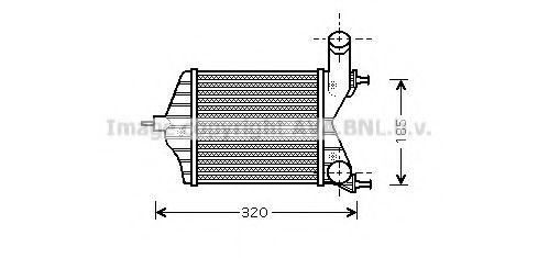 Imagine Intercooler, compresor AVA QUALITY COOLING FTA4280