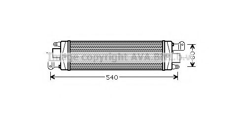 Imagine Intercooler, compresor AVA QUALITY COOLING FTA4337