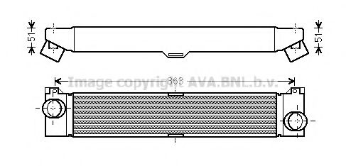 Imagine Intercooler, compresor AVA QUALITY COOLING FTA4360