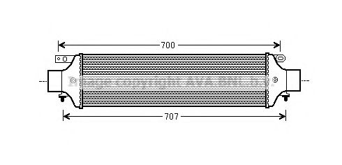 Imagine Intercooler, compresor AVA QUALITY COOLING FTA4364