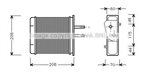 Imagine Schimbator caldura, incalzire habitaclu AVA QUALITY COOLING FTA6150