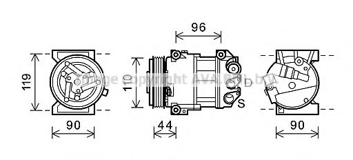 Imagine Compresor, climatizare AVA QUALITY COOLING FTK407