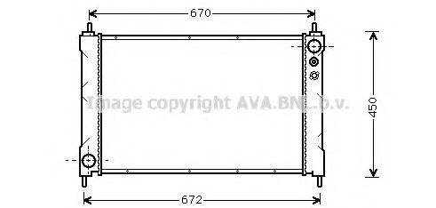 Imagine Radiator, racire motor AVA QUALITY COOLING HD2036