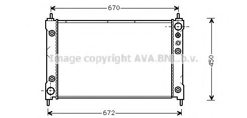 Imagine Radiator, racire motor AVA QUALITY COOLING HD2037