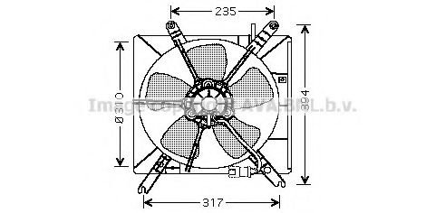 Imagine Ventilator, radiator AVA QUALITY COOLING HD7503