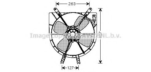 Imagine Ventilator, radiator AVA QUALITY COOLING HD7505