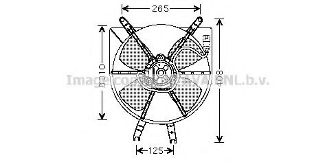 Imagine Ventilator, radiator AVA QUALITY COOLING HD7506