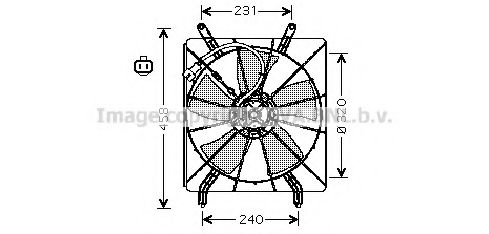 Imagine Ventilator, radiator AVA QUALITY COOLING HD7513