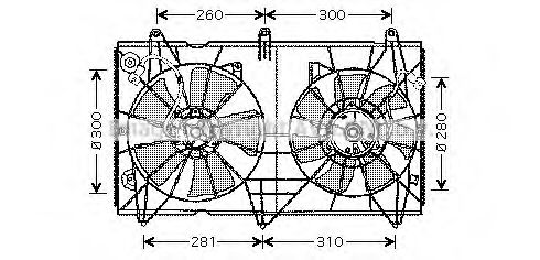 Imagine Ventilator, radiator AVA QUALITY COOLING HD7516