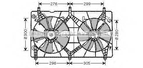 Imagine Ventilator, radiator AVA QUALITY COOLING HD7517