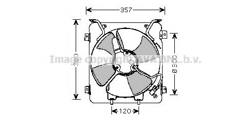 Imagine Ventilator, radiator AVA QUALITY COOLING HD7523