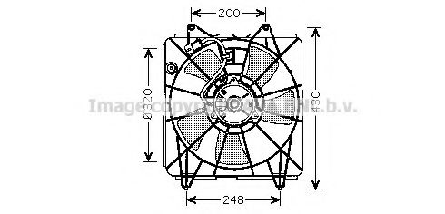 Imagine Ventilator, radiator AVA QUALITY COOLING HD7525