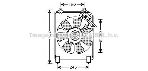 Imagine Ventilator, radiator AVA QUALITY COOLING HD7526