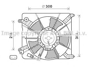 Imagine Ventilator, radiator AVA QUALITY COOLING HD7537