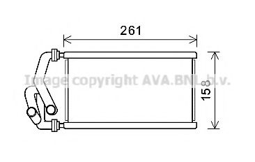 Imagine Schimbator caldura, incalzire habitaclu AVA QUALITY COOLING HDA6294