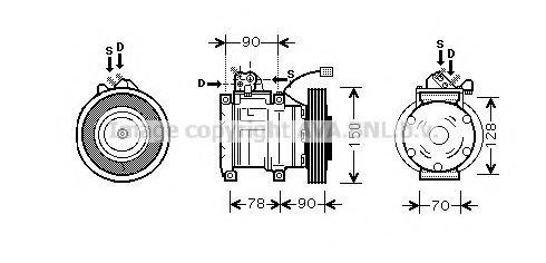 Imagine Compresor, climatizare AVA QUALITY COOLING HDK181