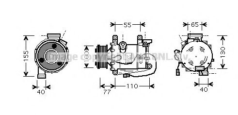 Imagine Compresor, climatizare AVA QUALITY COOLING HDK208