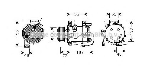 Imagine Compresor, climatizare AVA QUALITY COOLING HDK232