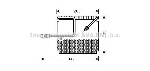 Imagine evaporator,aer conditionat AVA QUALITY COOLING HDV199