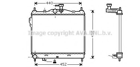 Imagine Radiator, racire motor AVA QUALITY COOLING HY2101