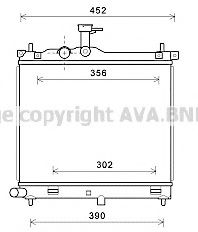 Imagine Radiator, racire motor AVA QUALITY COOLING HY2291