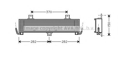 Imagine Radiator ulei, ulei motor AVA QUALITY COOLING HY3028