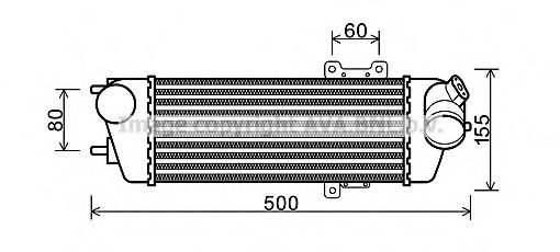 Imagine Intercooler, compresor AVA QUALITY COOLING HY4227