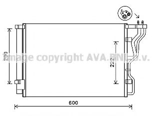 Condensator, climatizare AVA QUALITY COOLING HY5299D