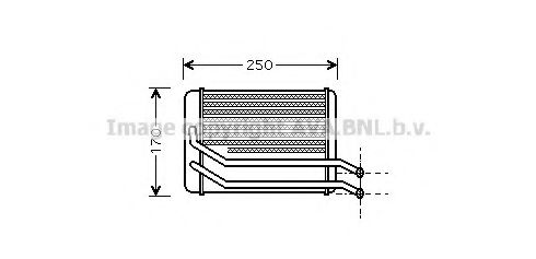 Imagine Schimbator caldura, incalzire habitaclu AVA QUALITY COOLING HY6118