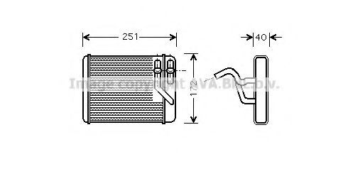 Imagine Schimbator caldura, incalzire habitaclu AVA QUALITY COOLING HY6140