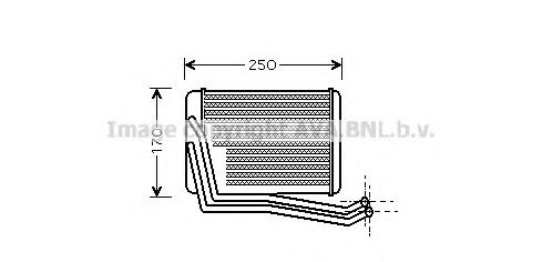 Imagine Schimbator caldura, incalzire habitaclu AVA QUALITY COOLING HY6142