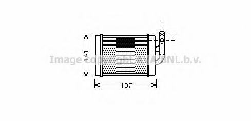 Imagine Schimbator caldura, incalzire habitaclu AVA QUALITY COOLING HY6158