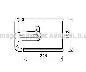 Imagine Schimbator caldura, incalzire habitaclu AVA QUALITY COOLING HY6254