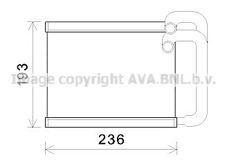 Imagine Schimbator caldura, incalzire habitaclu AVA QUALITY COOLING HY6391