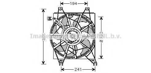 Imagine Ventilator, radiator AVA QUALITY COOLING HY7502