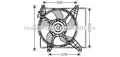 Imagine Ventilator, radiator AVA QUALITY COOLING HY7504