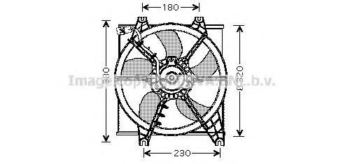 Imagine Ventilator, radiator AVA QUALITY COOLING HY7506