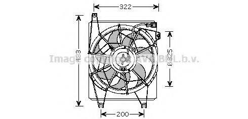 Imagine Ventilator, radiator AVA QUALITY COOLING HY7517