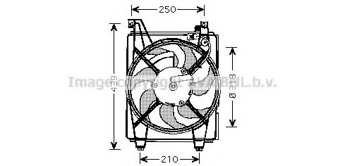 Imagine Ventilator, radiator AVA QUALITY COOLING HY7518