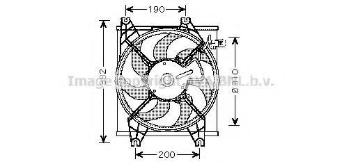 Imagine Ventilator, radiator AVA QUALITY COOLING HY7524