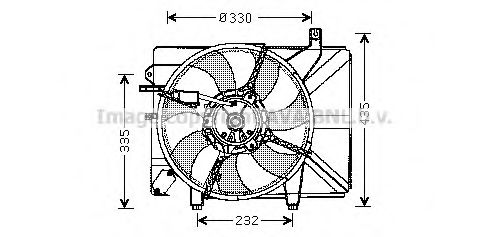 Imagine Ventilator, radiator AVA QUALITY COOLING HY7526