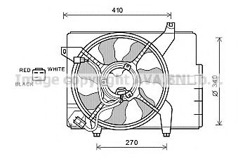 Imagine Ventilator, radiator AVA QUALITY COOLING HY7527