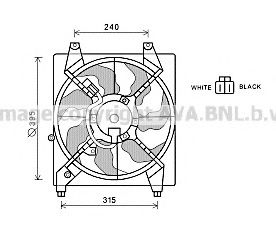 Imagine Ventilator, radiator AVA QUALITY COOLING HY7528