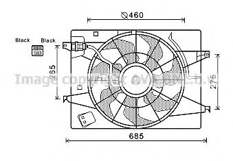 Imagine Ventilator, radiator AVA QUALITY COOLING HY7533