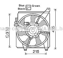 Imagine Ventilator, radiator AVA QUALITY COOLING HY7534