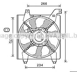 Imagine Ventilator, radiator AVA QUALITY COOLING HY7538